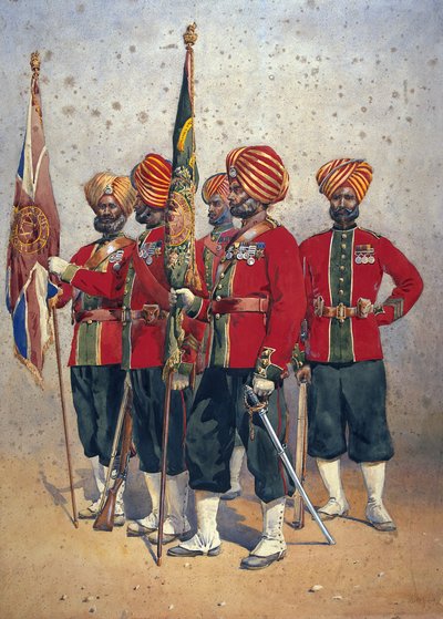 Soldaten der 15. Ludhiana Sikhs, Illustration für 